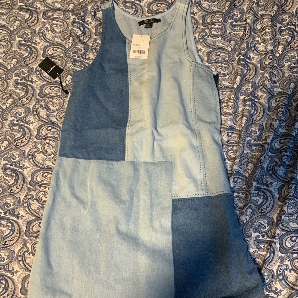 Denim Patch Dress